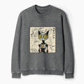 Japanese Robot Cat Washed Sweatshirt