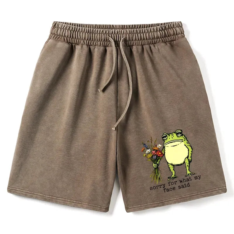 Washed Unisex Shorts with Kyoto Style