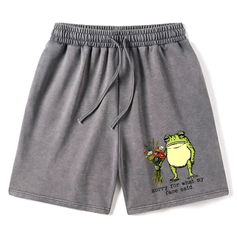 Washed Unisex Shorts with Kyoto Style