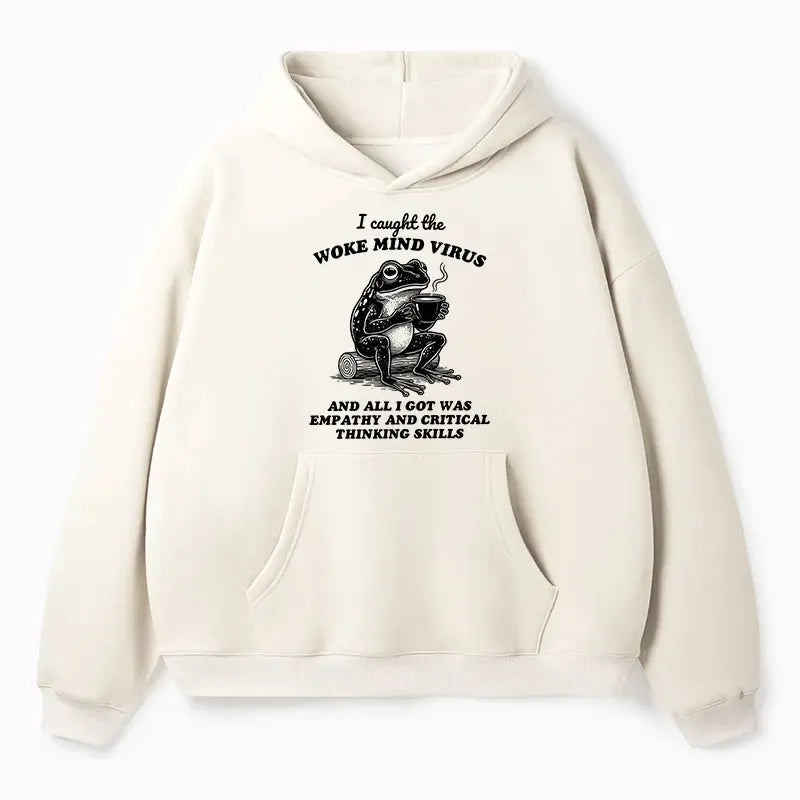 Kyoto-Lion Awakened Thinking Virus Frog Adult Fleece Hoodie