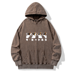 japanese vintage washed hoodie for daily wear