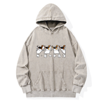 Kyoto-Lion Walking Beagles Washed Hoodie