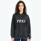 Kyoto-Lion Walking Beagles Washed Hoodie