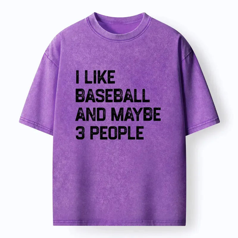 Kyoto-Lion I Like Baseball Washed T-Shirt