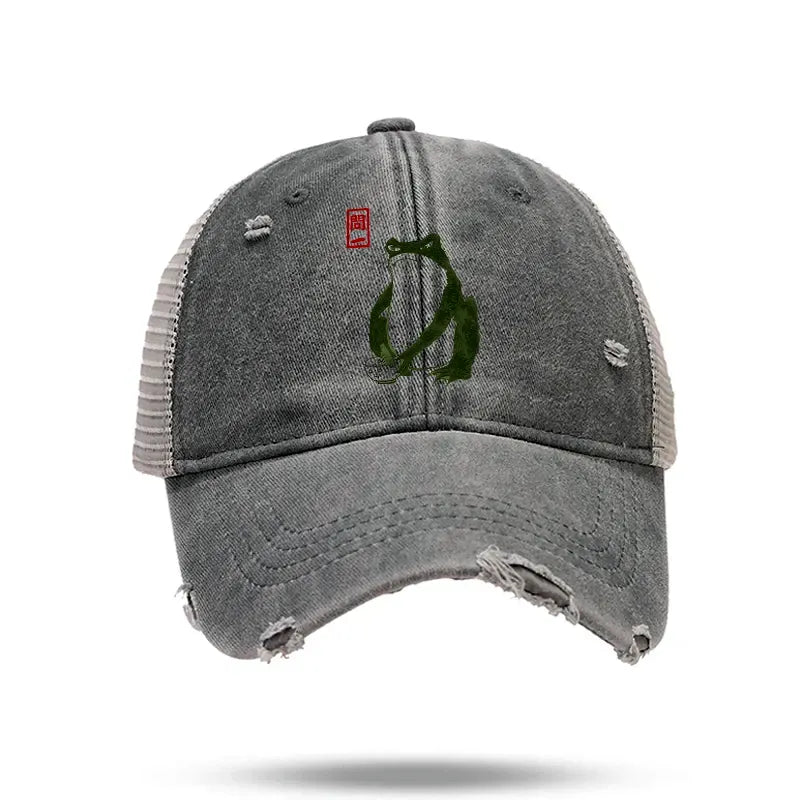 Japanese vintage frog trucker cap