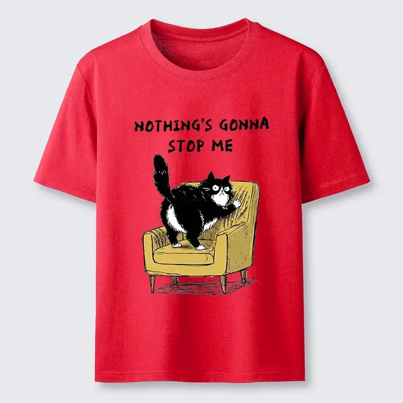 sassy cat scratch sofa t-shirt