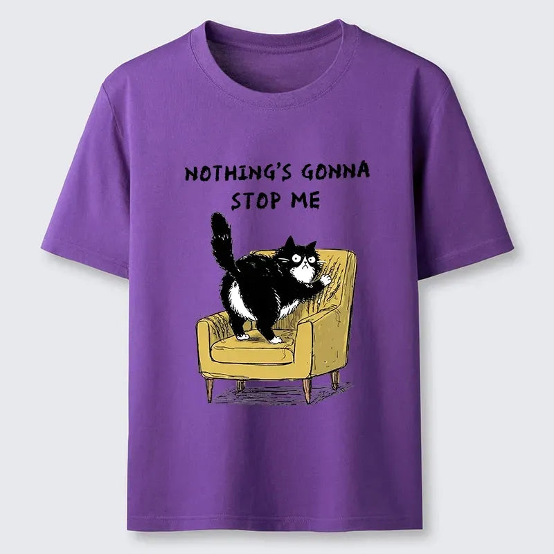 sassy cat scratch sofa t-shirt