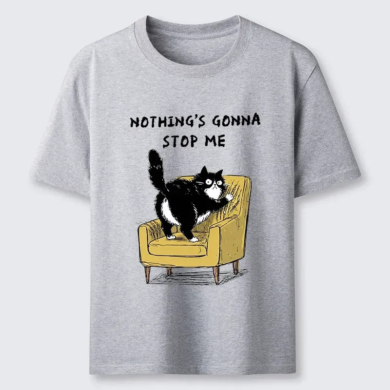 sassy cat scratch sofa t-shirt