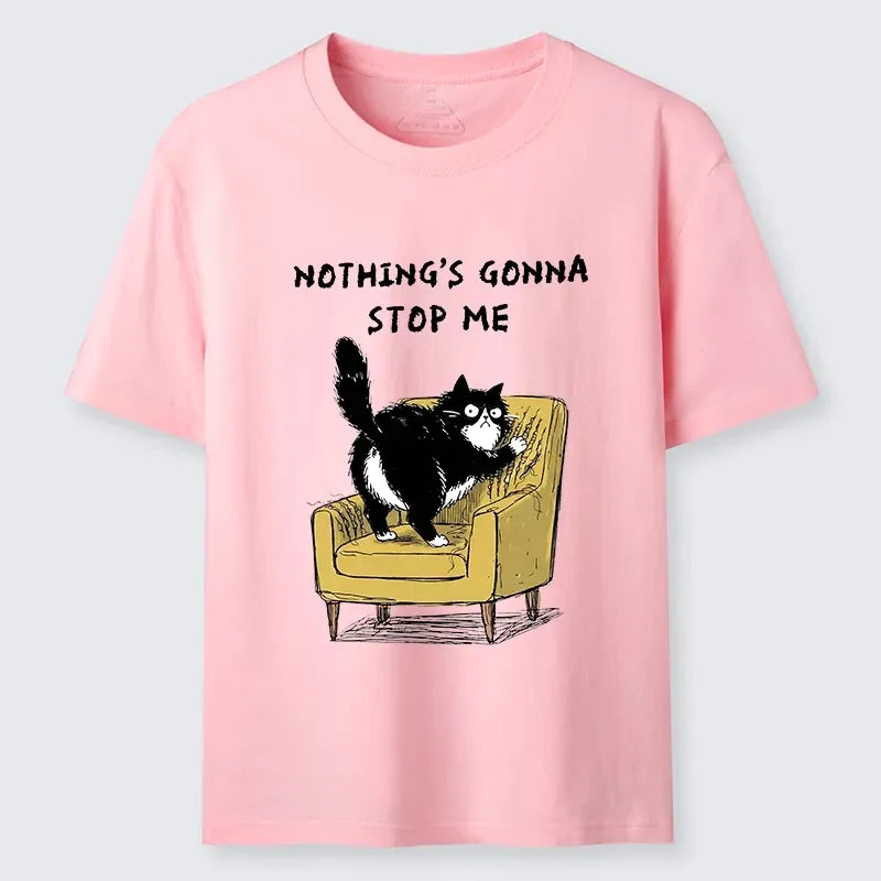 Kyoto-Lion Sassy Cat Scratch Sofa Relatable Print Classic T-Shirt