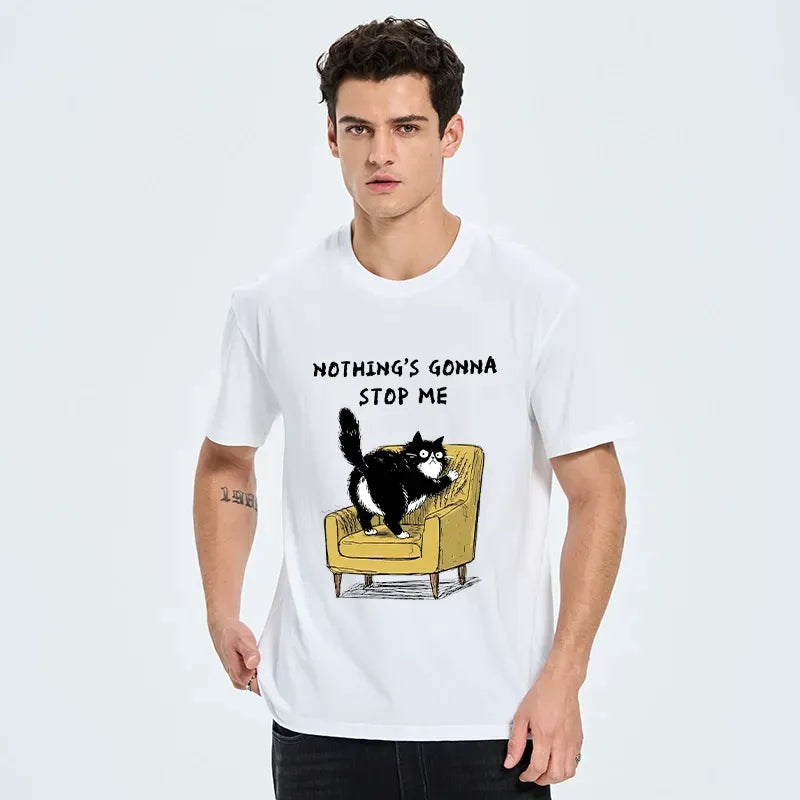 Kyoto-Lion Sassy Cat Scratch Sofa Relatable Print Classic T-Shirt