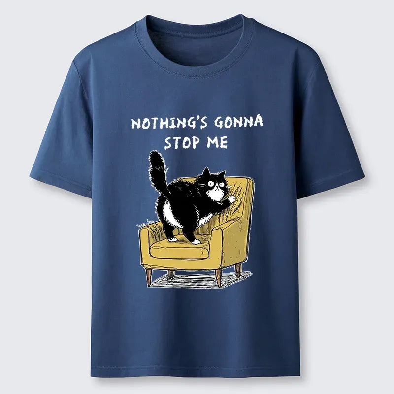 Kyoto-Lion Sassy Cat Scratch Sofa Relatable Print Classic T-Shirt