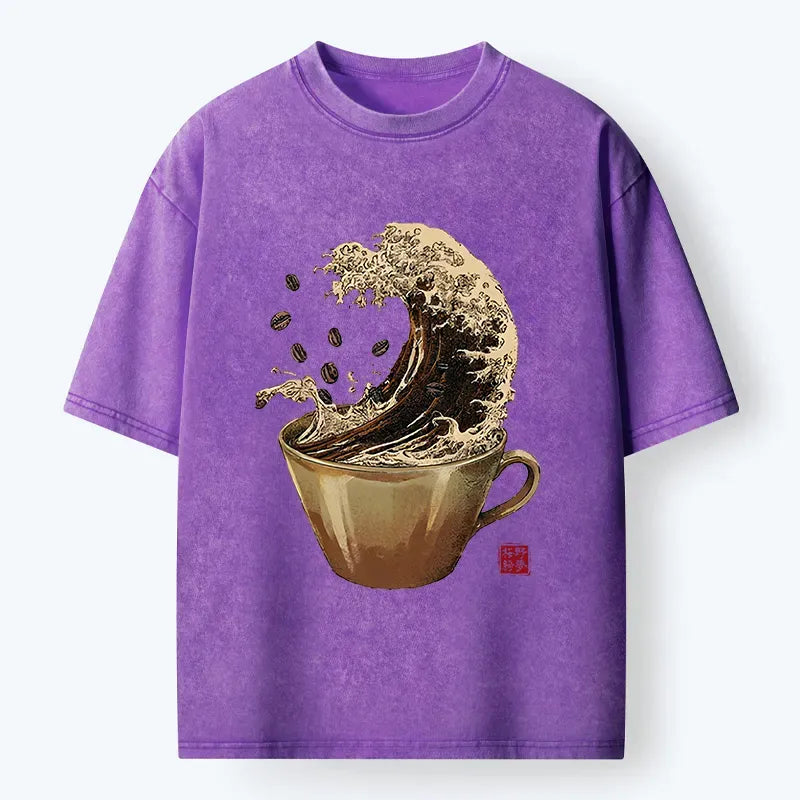 japanese washed t-shirt for daily wear