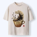 Kyoto-Lion Delicious Coffee Wave Washed T-Shirt