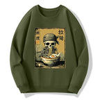 Kyoto-Lion Funny Skeleton Ramen Classic Sweatshirt