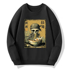 Kyoto-Lion Funny Skeleton Ramen Classic Sweatshirt