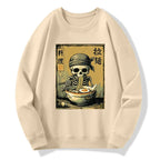 Kyoto-Lion Funny Skeleton Ramen Classic Sweatshirt