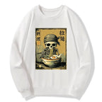 Kyoto-Lion Funny Skeleton Ramen Classic Sweatshirt