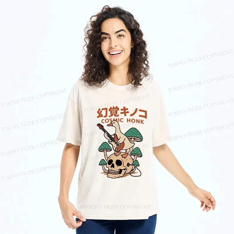 Japanese Washed T-Shirt for Daily Wear