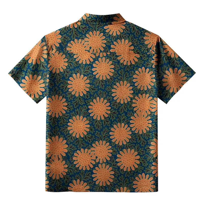 Vintage Japanese Ukiyo-e Button-up Shirt