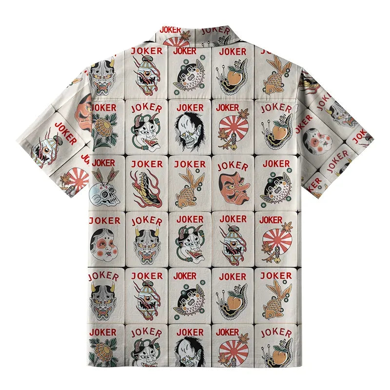 Kyoto Lion Japanese Aloha Shirt
