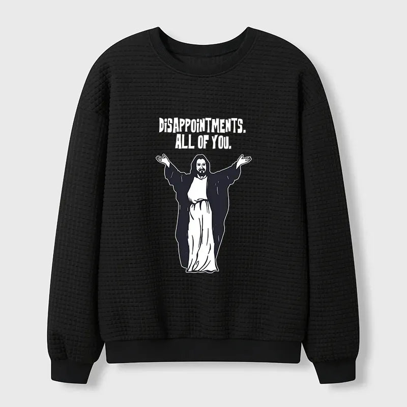 Kyoto-Lion God Gives Disappointment Waffle Sweatshirt