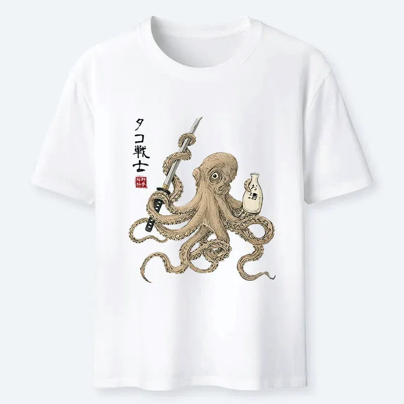 Vintage ukiyo-e sake t-shirt