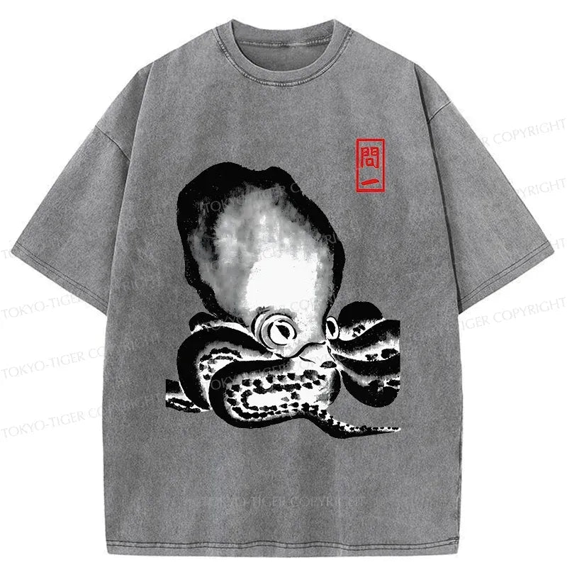 kyoto lion octopus t shirt for summer