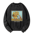 trendy unisex cat sweatshirt streetwear
