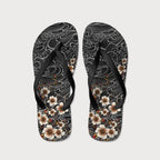 Floral Whirl Flip Flops Gift Idea