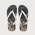 Japanese Floral Flip Flops for Beach
