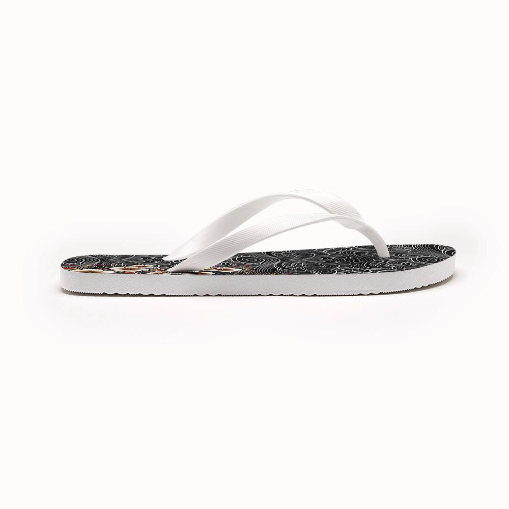 Floral Whirl Flip Flops Gift Idea