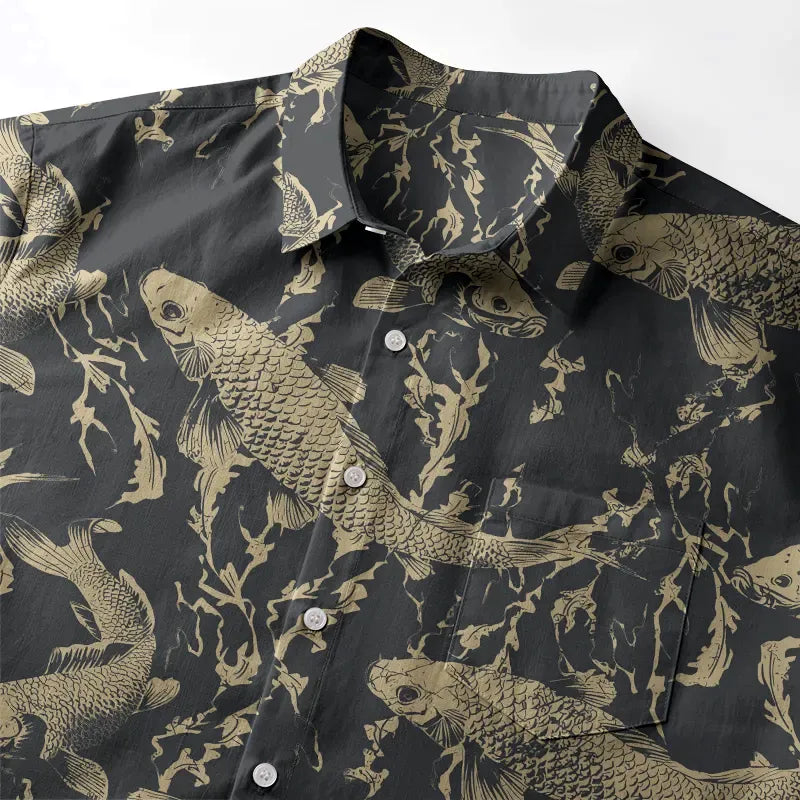Japanese Koi Shirt for Summer Vacation