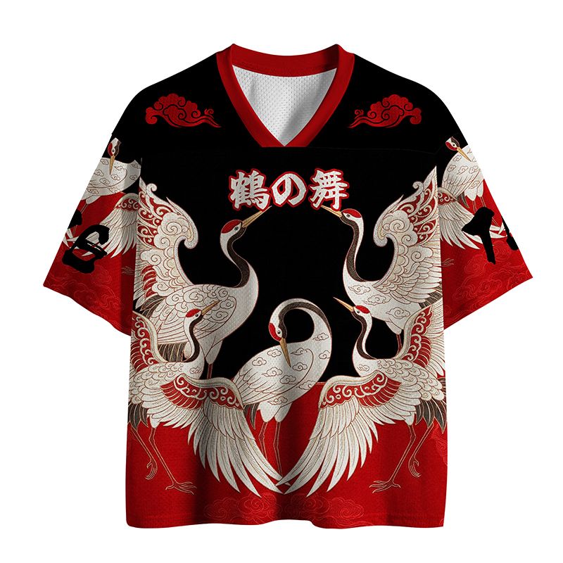 Kyoto-Lion Crane Of Longevity Mesh Jersey