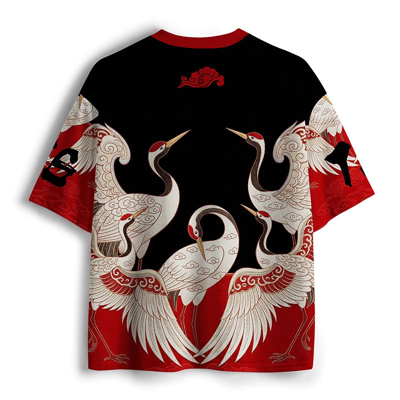 Kyoto-Lion Crane Of Longevity Mesh Jersey