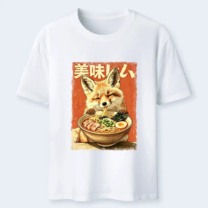 Kyoto-Lion Ramen Loving Fox Art Classic T-Shirt