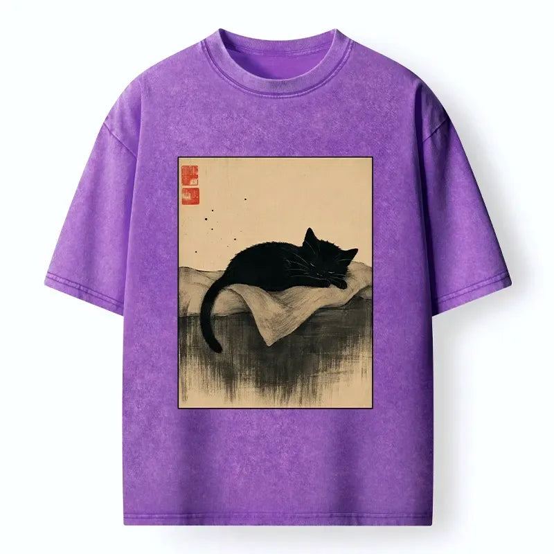 vintage cat t-shirt for daily wear