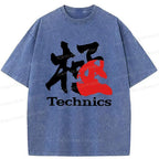 Kyoto-Lion Technics Kanji Washed T-Shirt