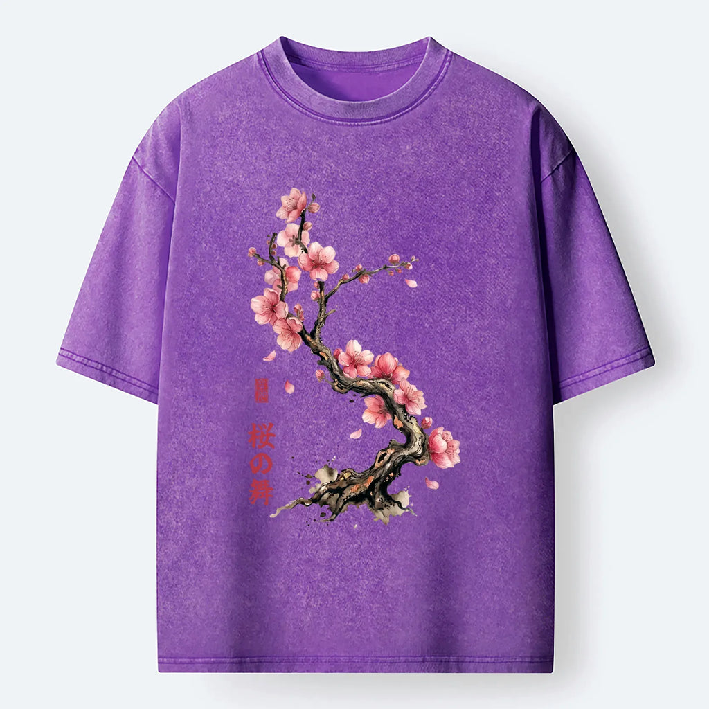 Kyoto Lion Sakura T-Shirt for Vacation