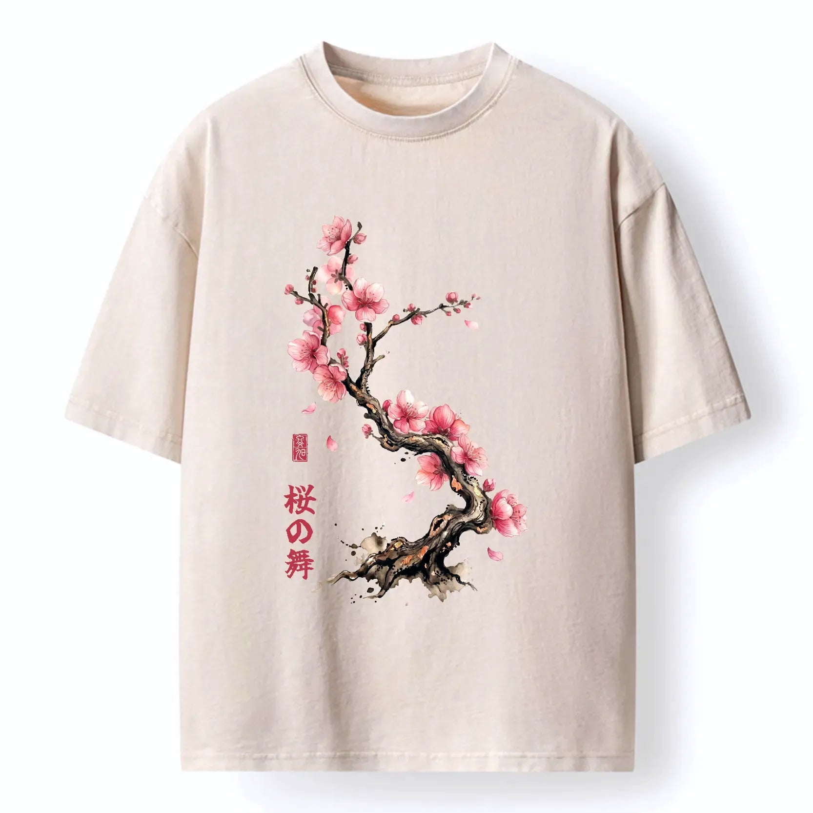 Kyoto Lion Sakura T-Shirt for Vacation