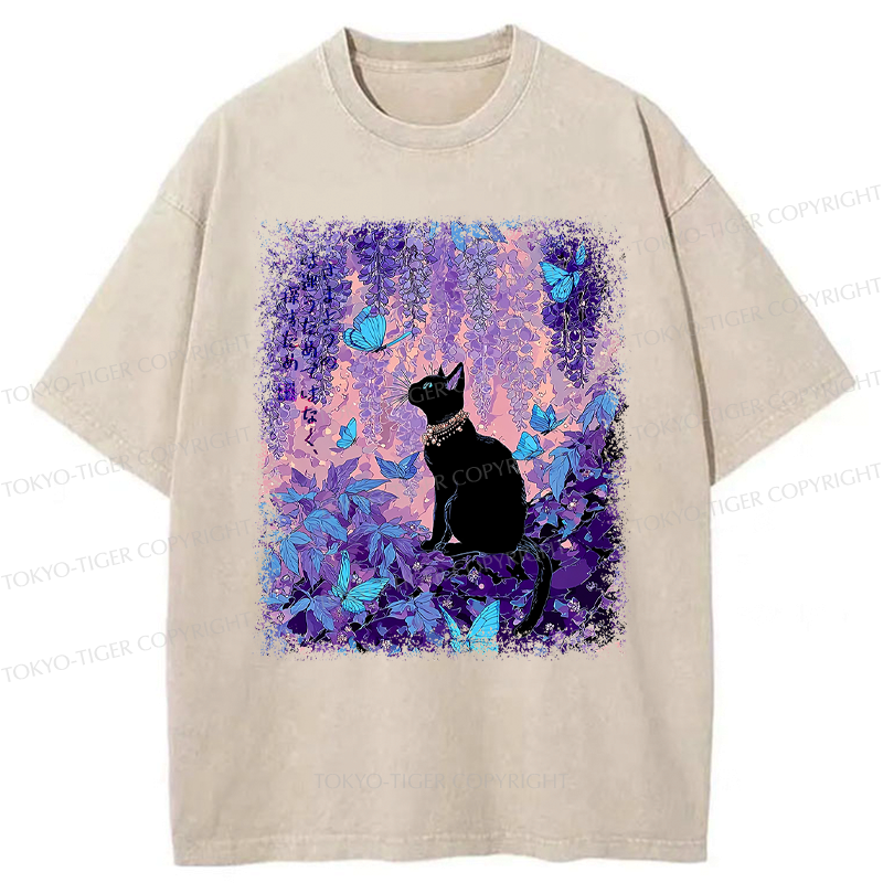 Kyoto-Lion Japanese Washed T-Shirt for Daily Wear