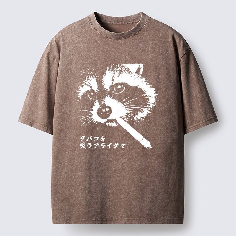 Unisex Cotton Raccoon T-Shirt with Free Shipping