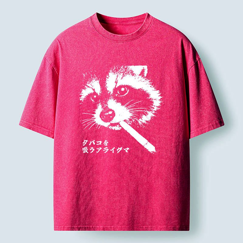 Unisex Cotton Raccoon T-Shirt with Free Shipping