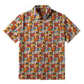 Kyoto-Lion More Spaghetti Less Upsetti Rainbow Spaghetti Feast Button-up Shirt