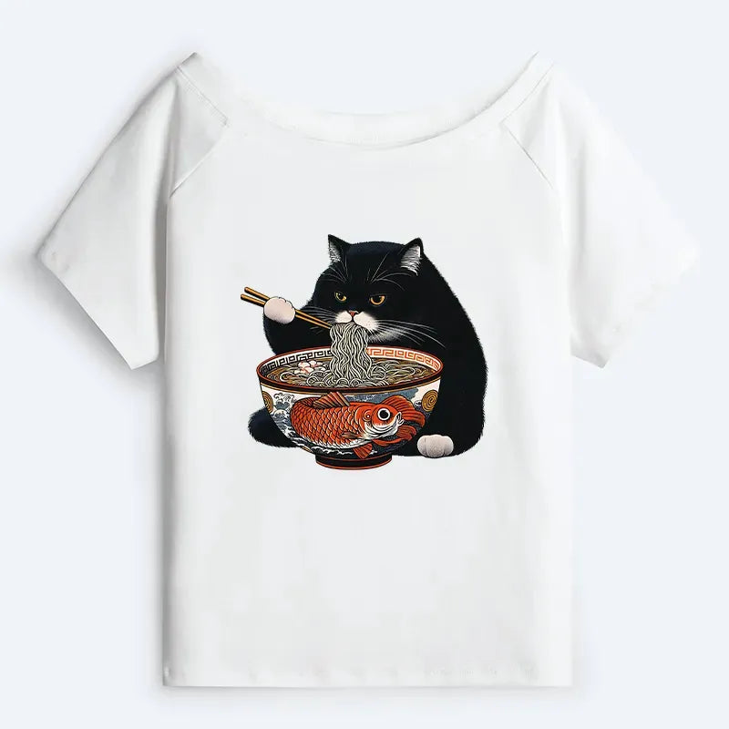 Off Shoulder Kyoto Lion Tee for Women