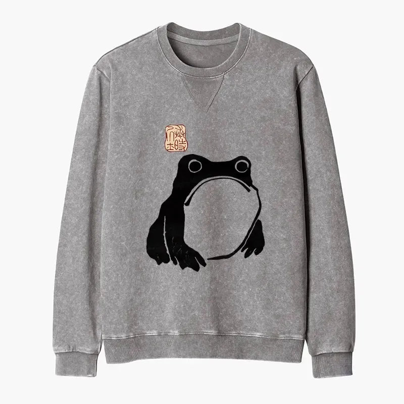 Vintage Kyoto Lion Washed Terry Sweatshirt