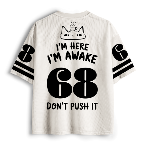 Kyoto-Lion 'Don't Push It' Black Cat Mesh Jersey