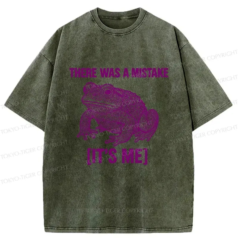 Kyoto-Lion Mistake Frog Washed T-Shirt