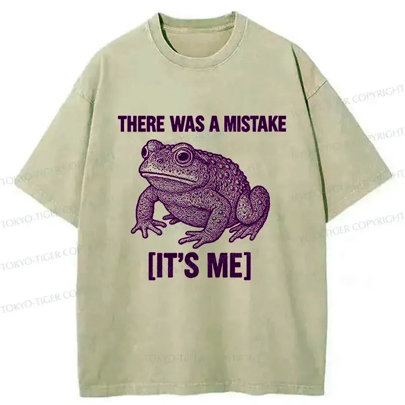 Japanese washed frog t-shirt