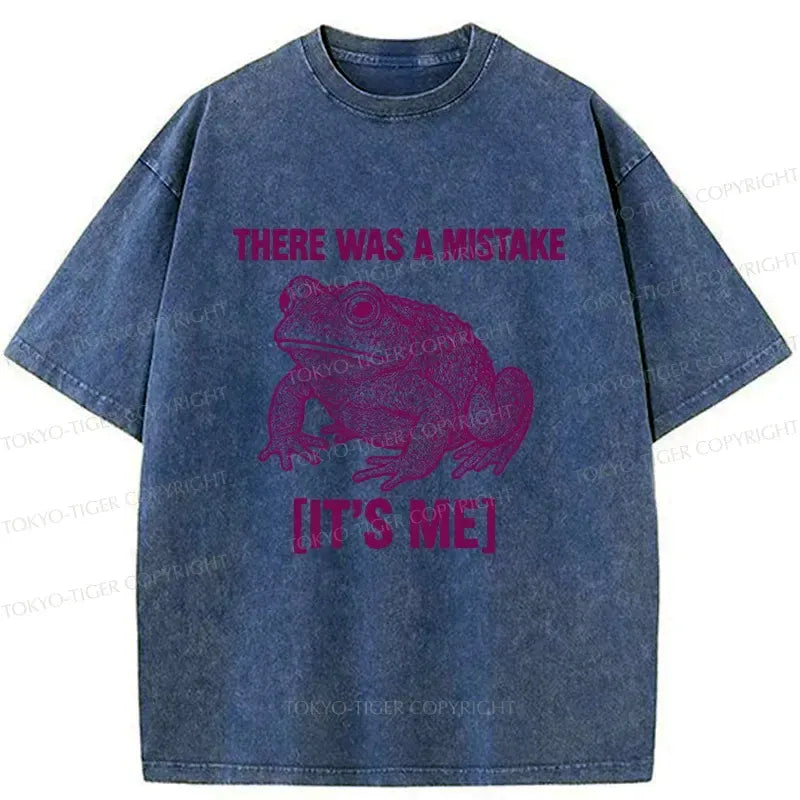 Kyoto-Lion Mistake Frog Washed T-Shirt