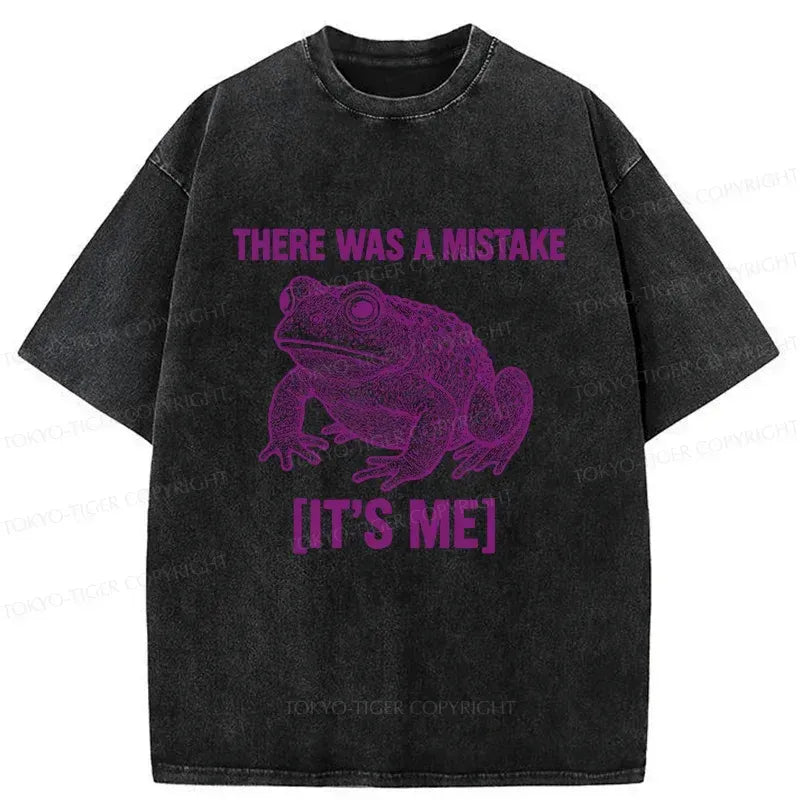 Japanese washed frog t-shirt